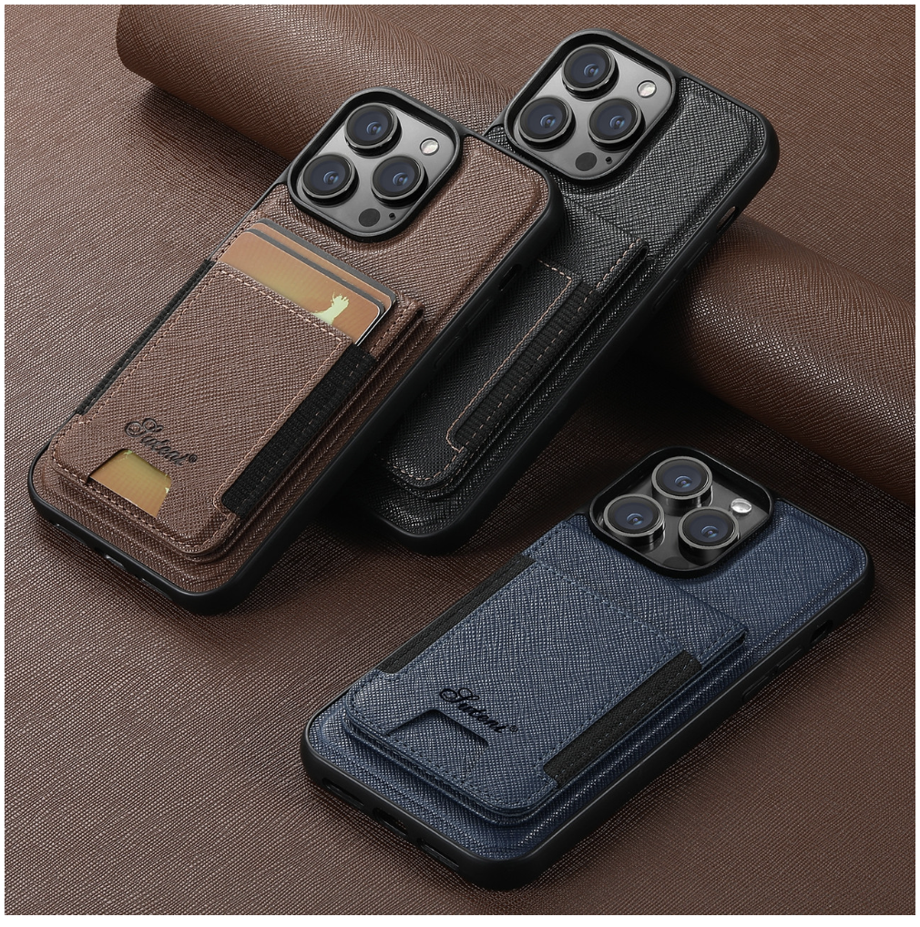 Case Cuero MagSafe + Tarjetero