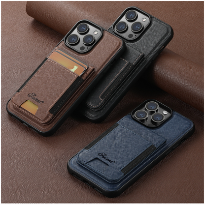 Case Cuero MagSafe + Tarjetero