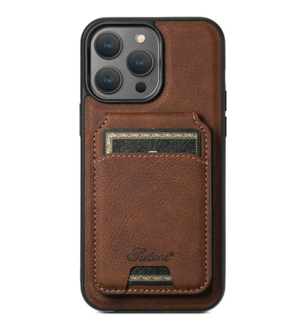 Case Cuero MagSafe + Tarjetero