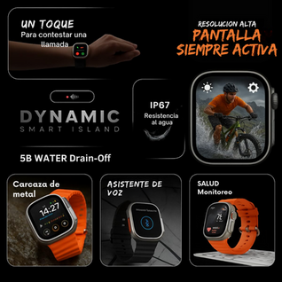 Smart Watch Ultra (7 Mallas de regalo)
