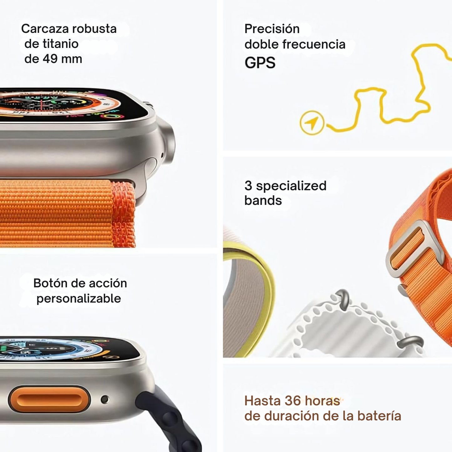 Smart Watch Ultra (7 Mallas de regalo)