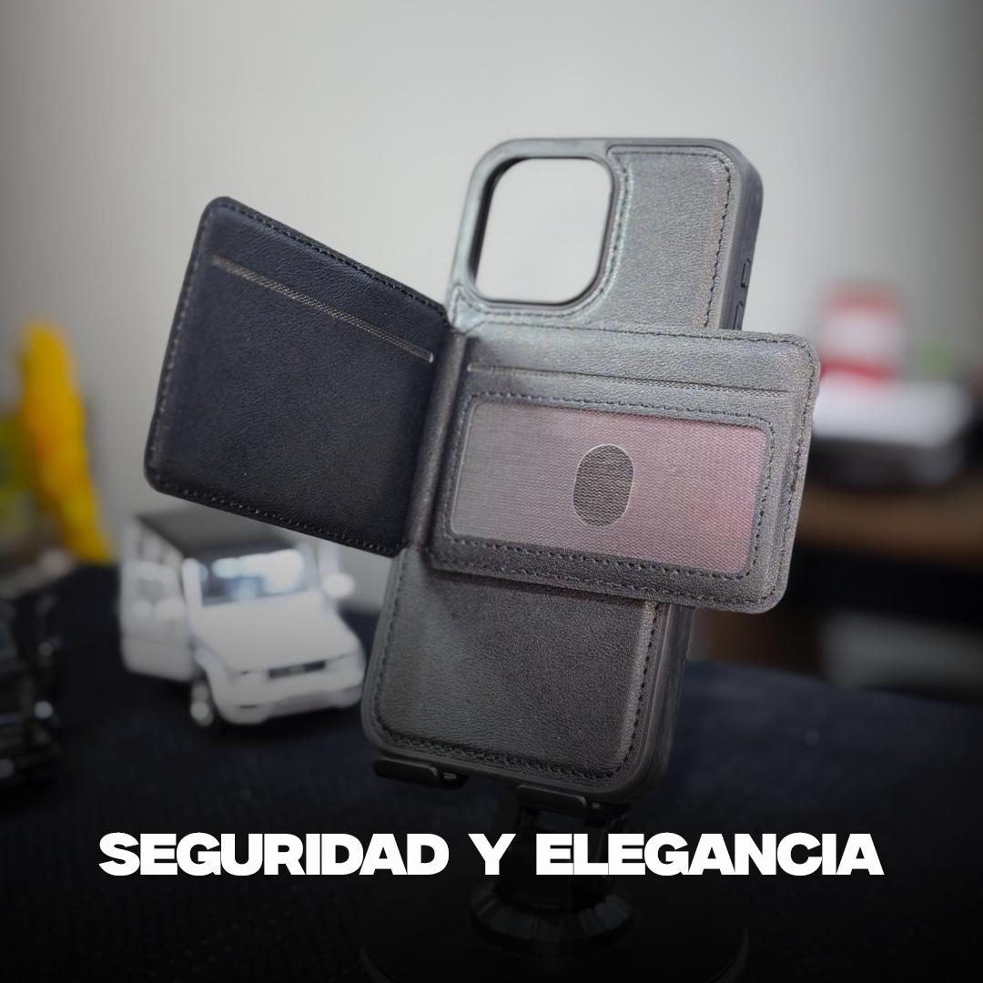 Case Cuero MagSafe + Tarjetero
